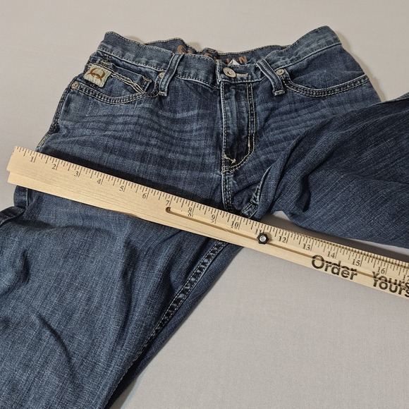 Cinch Jeans Mens 28x34 Blue GOLD LABEL Relaxed Fit Straight Leg Denim IAN - Picture 8 of 11